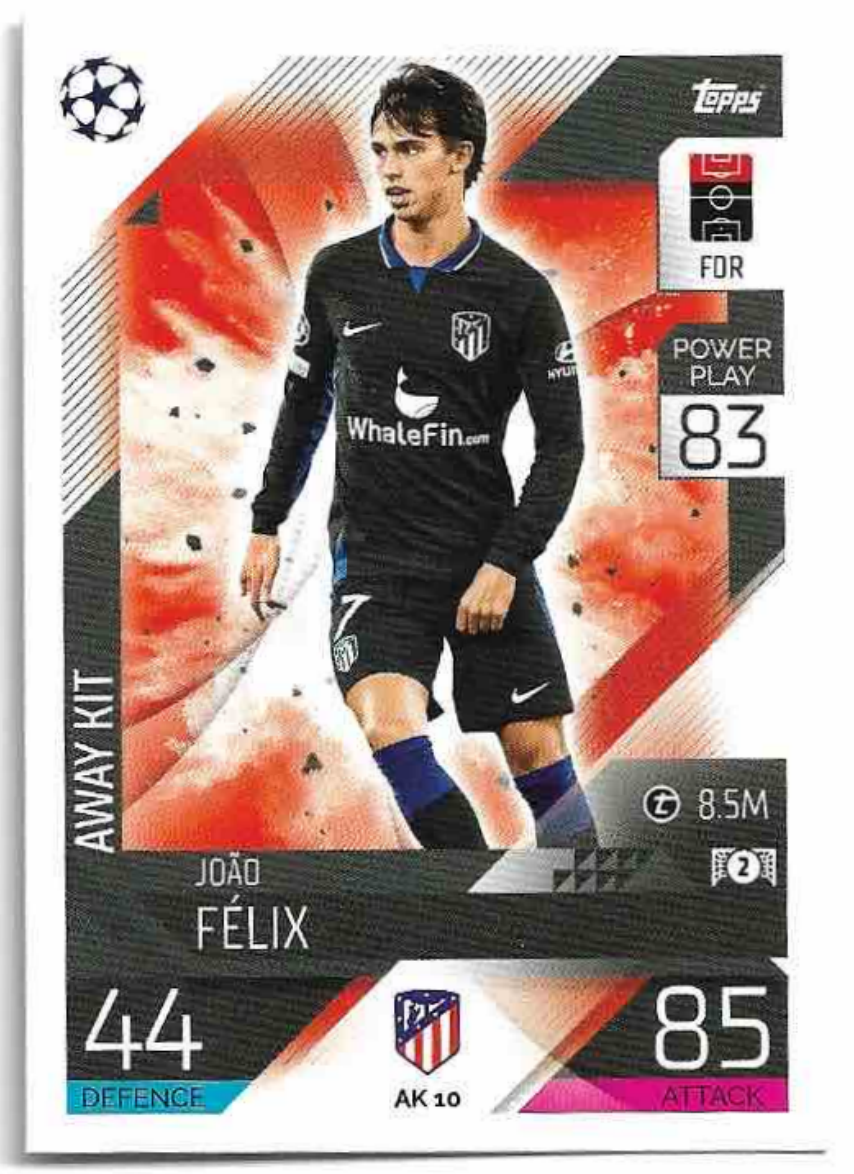 Away Kit JOAO FELIX 2023 Match Attax Extra UCL