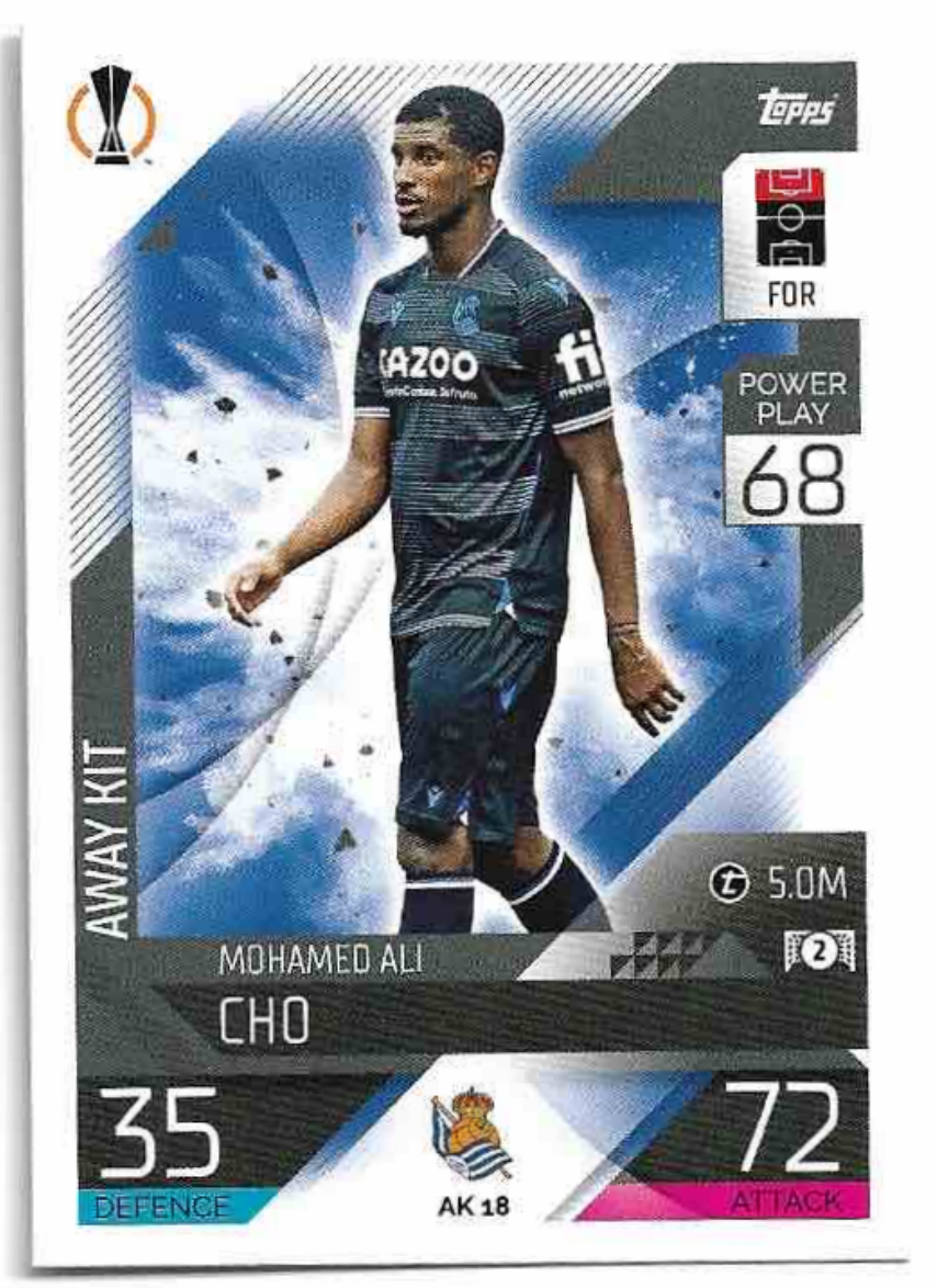 Away Kit MOHAMED ALI CHO 2023 Match Attax Extra UCL