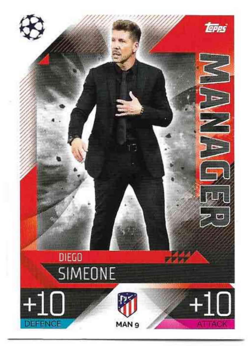 Manager DIEGO SIMEONE 2023 Match Attax Extra UCL