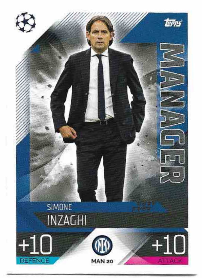 Manager SIMONE INZAGHI 2023 Match Attax Extra UCL