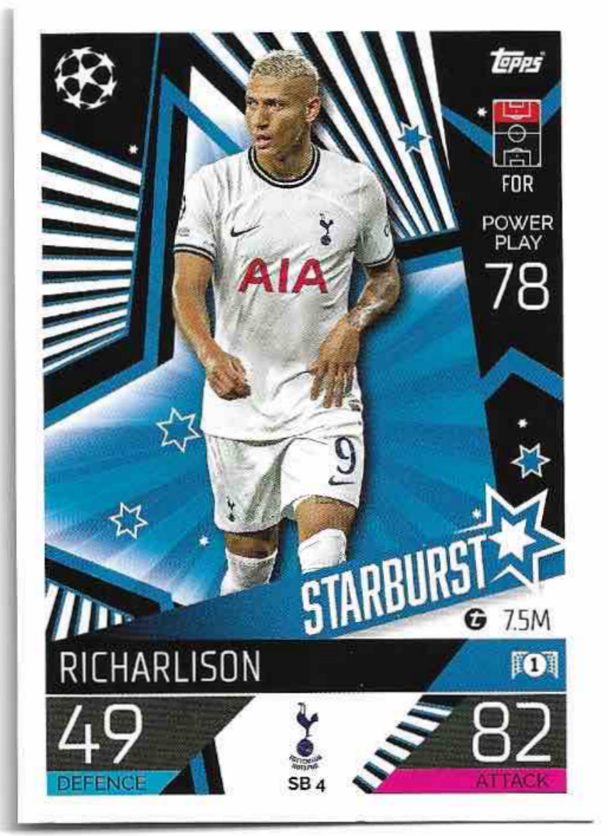 Starburst RICHARLISON 2023 Match Attax Extra UCL