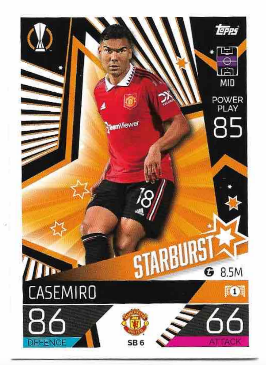 Starburst CASEMIRO 2023 Match Attax Extra UCL