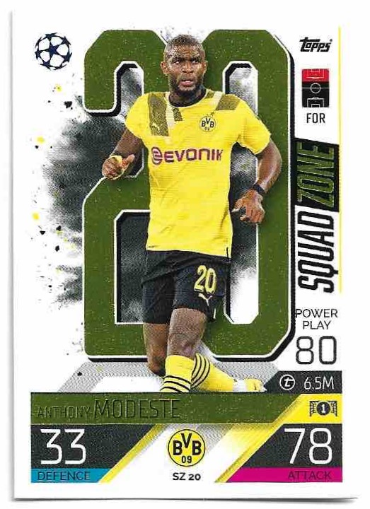 Squad Zone ANTHONY MODESTE 2023 Match Attax Extra UCL