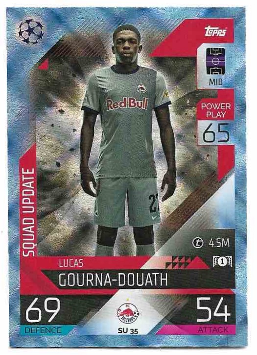Crystal Squad Update LUCAS GOURNA-DOUATH 2023 Match Attax Extra UCL