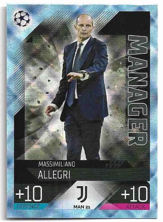 Crystal Manager MASSIMILIANO ALLEGRI 2023 Match Attax Extra UCL