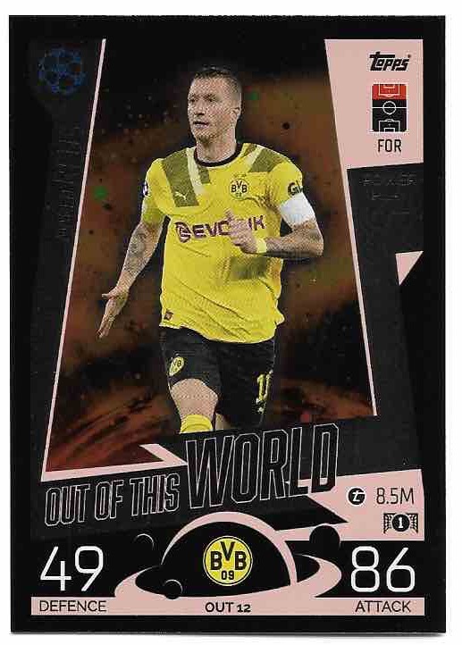 Out of this World MARCO REUS 2023 Match Attax Extra UCL