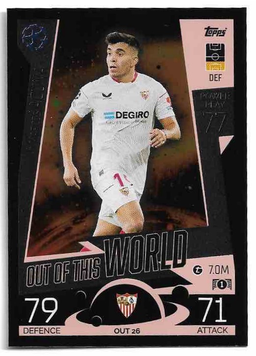 Out of this World MARCOS ACUNA 2023 Match Attax Extra UCL
