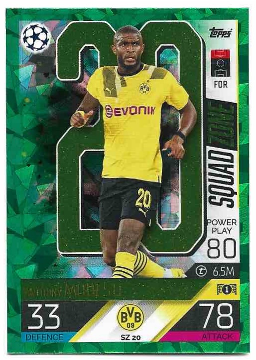 Emerald Foil Squad Zone ANTHONY MODESTE 2023 Match Attax Extra UCL