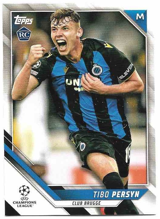 Rookie TIBO PERSYN 21-22 Topps UEFA Champions League