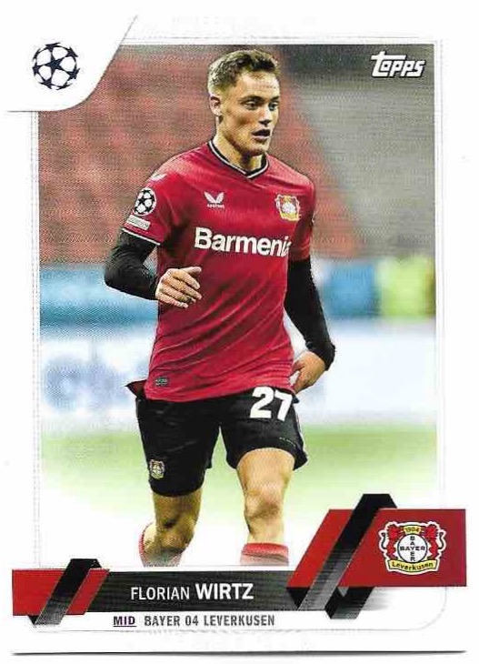FLORIAN WIRTZ 22-23 Topps UEFA Club Competitions
