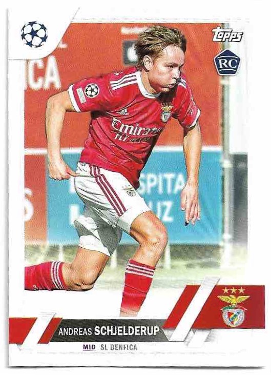 Rookie ANDREAS SCHJELDERUP 22-23 Topps UEFA Club Competitions