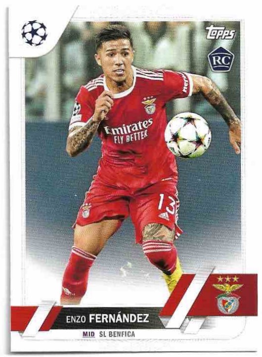 Rookie ENZO FERNANDEZ 22-23 Topps UEFA Club Competitions