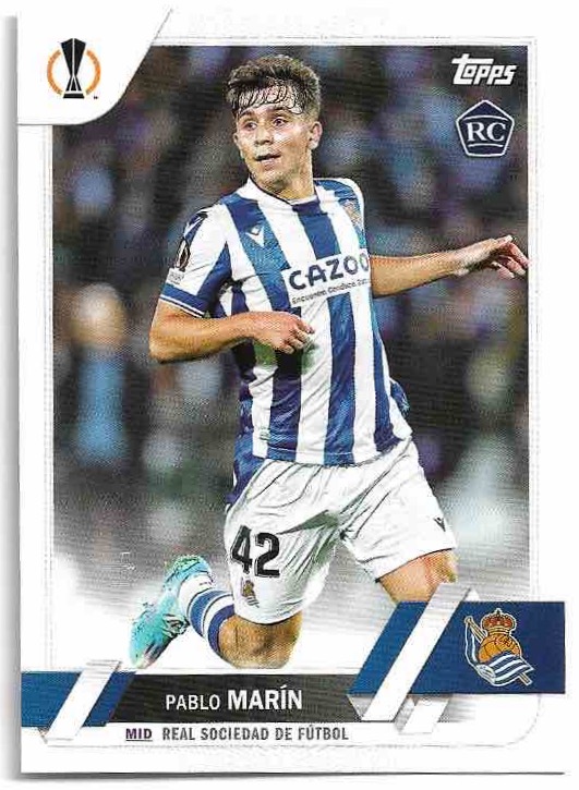 Rookie PABLO MARIN 22-23 Topps UEFA Club Competitions