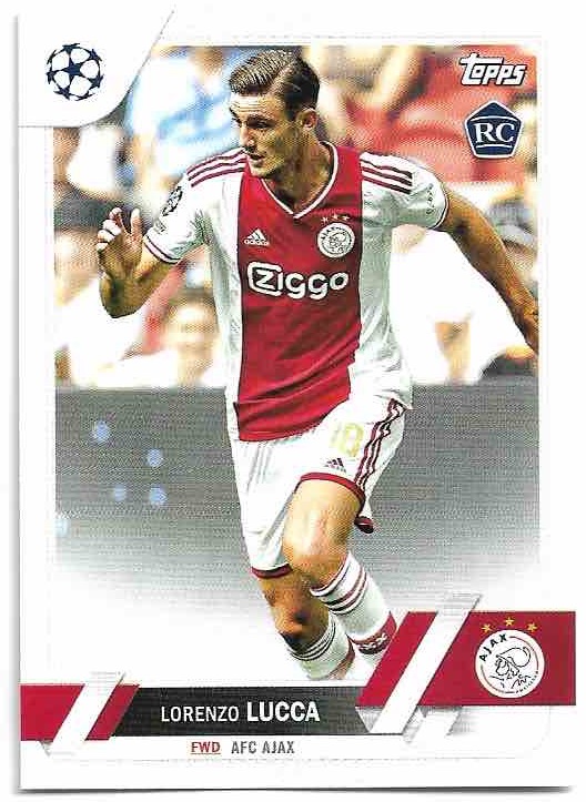 Rookie LORENZO LUCCA 22-23 Topps UEFA Club Competitions