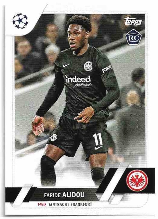 Rookie FARIDE ALIDOU 22-23 Topps UEFA Club Competitions