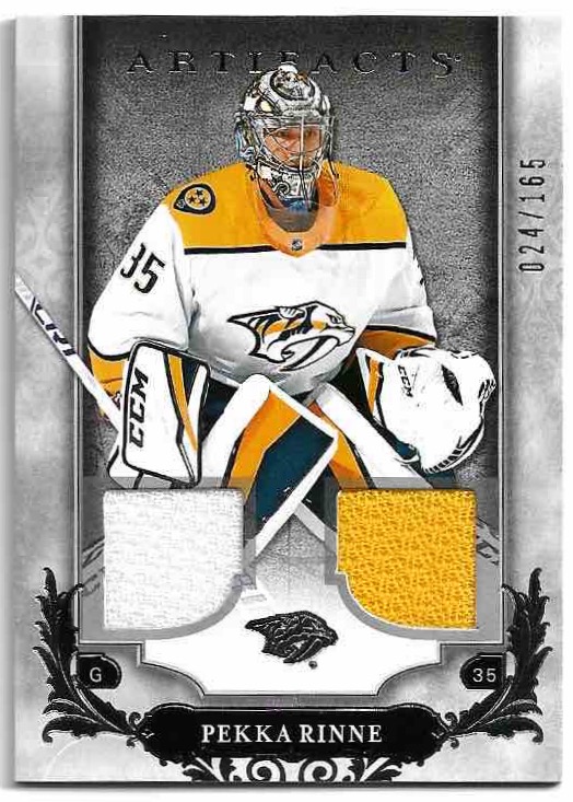 Jersey Material Silver PEKKA RINNE 18-19 UD Artifacts /165