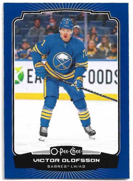 Blue Border VICTOR OLOFSSON 22-23 UD O-Pee-Chee OPC