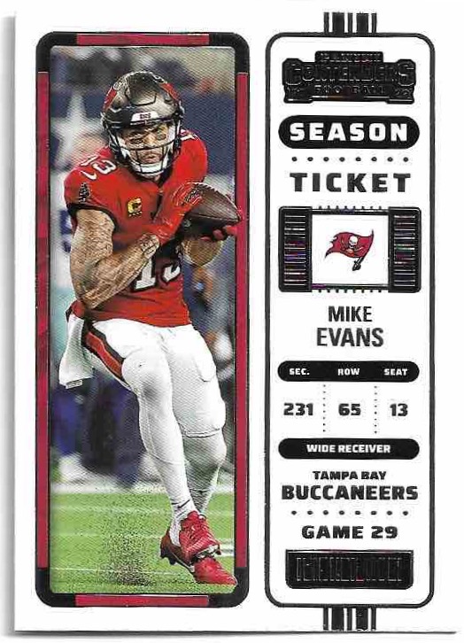 MIKE EVANS 2022 Panini Contenders Football