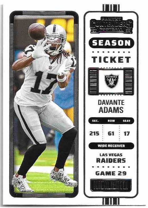 DAVANTE ADAMS 2022 Panini Contenders Football
