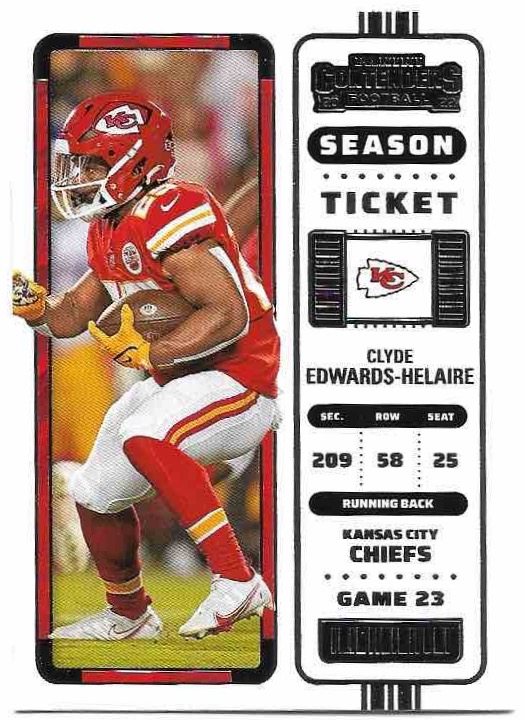 CLYDE EDWARDS-HELAIRE 2022 Panini Contenders Football