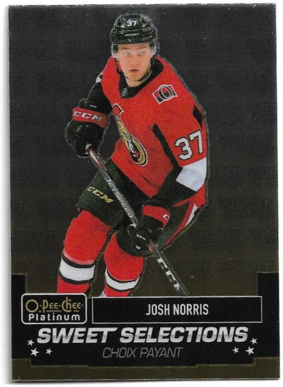 Rookie Sweet Selections JOSH NORRIS 20-21 UD O-Pee-Chee OPC Platinum
