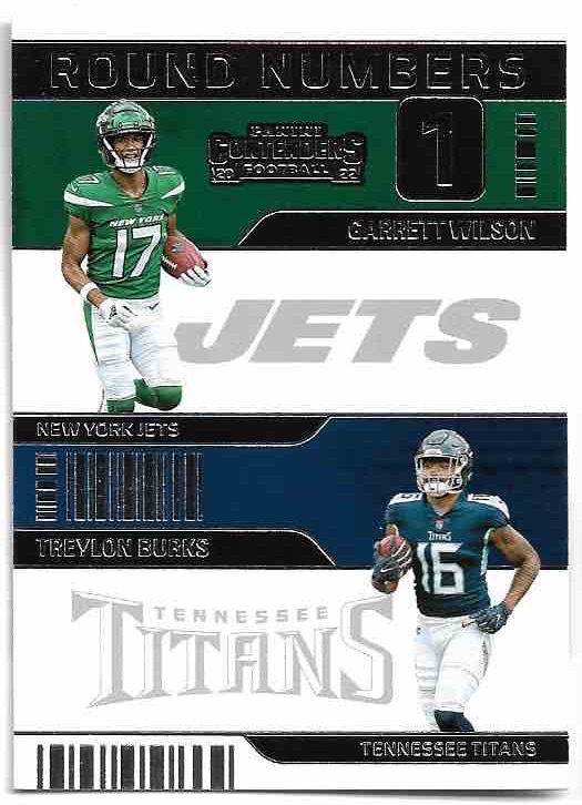 Round Numbers 1 WILSON/BURKS 2022 Panini Contenders Football