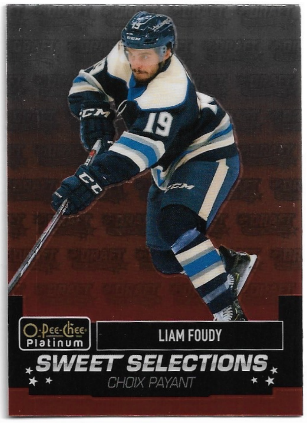 Rookie Sweet Selections LIAM FOUDY 20-21 UD O-Pee-Chee OPC Platinum