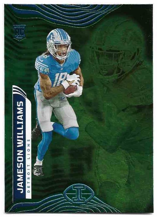 Rookie Trophy Collection Emerald JAMESON WILLIAMS 2022 Panini Illusions Football