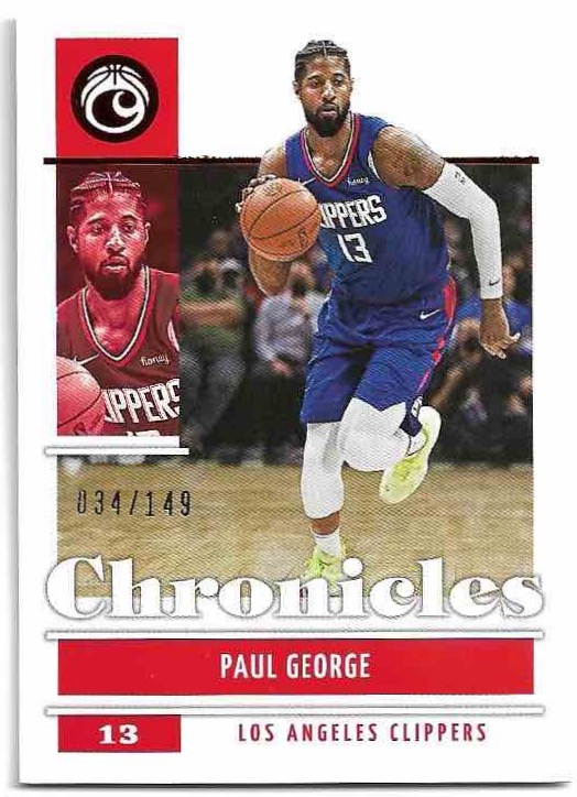 Red PAUL GEORGE 21-22 Panini Chronicles Basketball /149