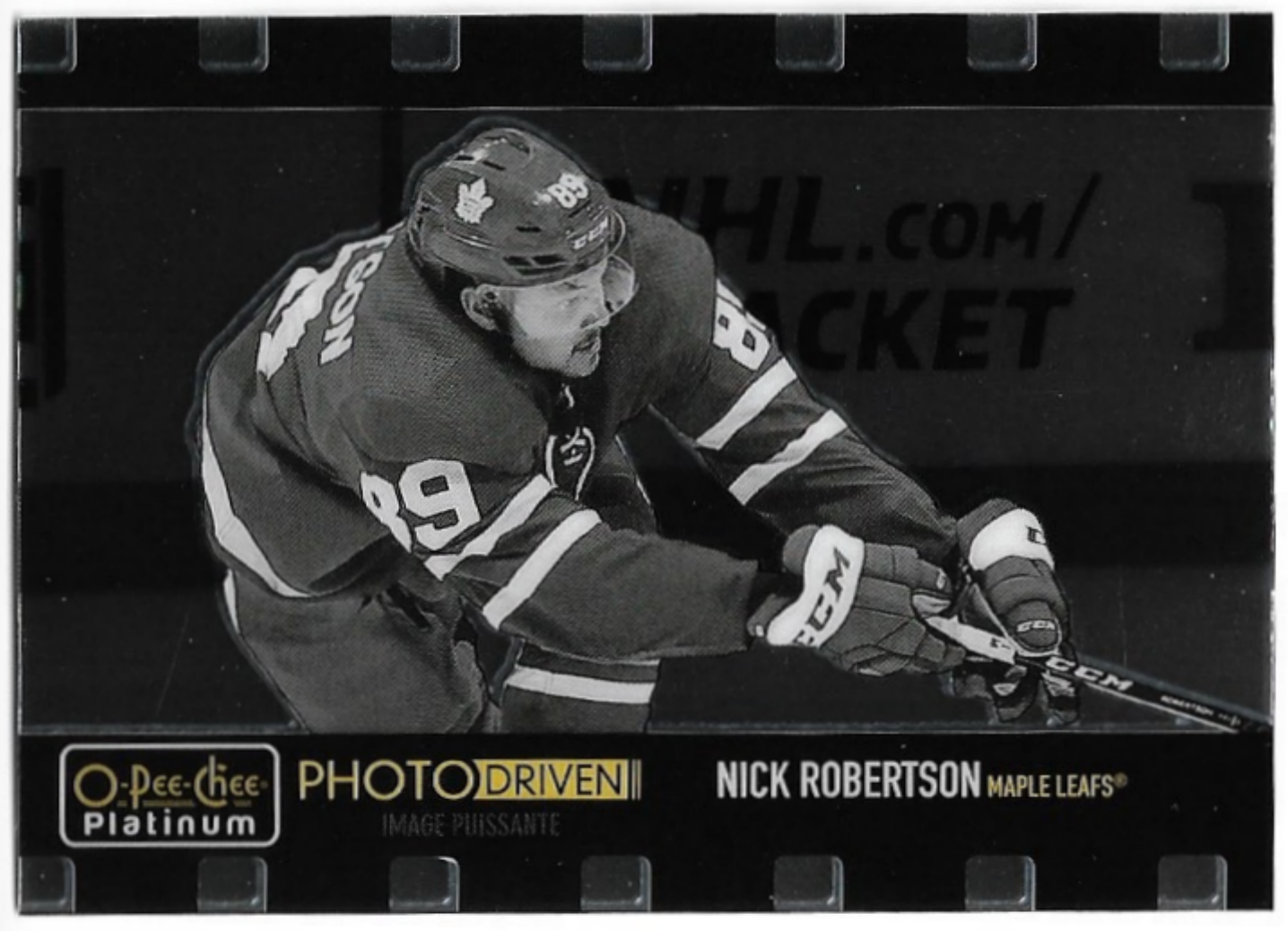 Rookie Photo Driven NICK ROBERTSON 20-21 UD O-Pee-Chee OPC Platinum