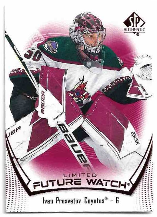 Rookie Limited Red Future Watch IVAN PROSVETOV 21-22 UD SP Authentic