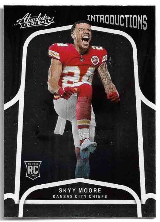 Rookie Introductions SKYY MOORE 2022 Panini Absolute Football