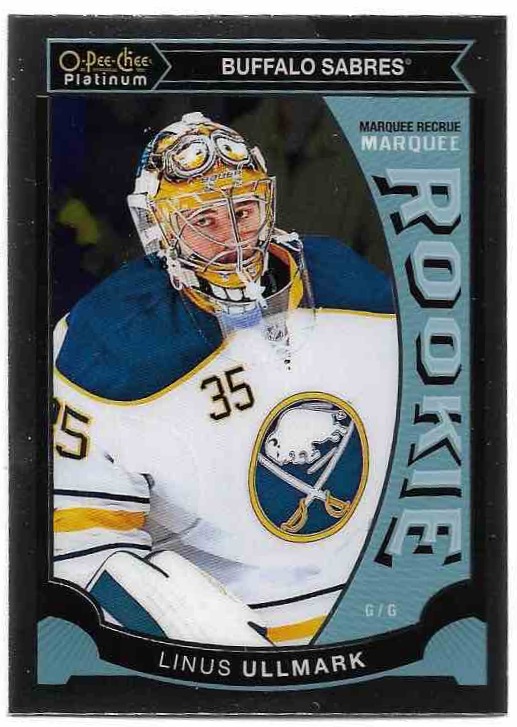 Marquee Rookie LINUS ULLMARK 15-16 O-Pee-Chee OPC Platinum