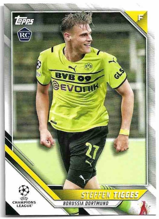 Rookie STEFFEN TIGGES 21-22 Topps UEFA Champions League