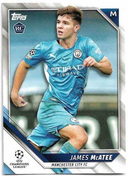 Rookie JAMES MCATEE 21-22 Topps UEFA Champions League