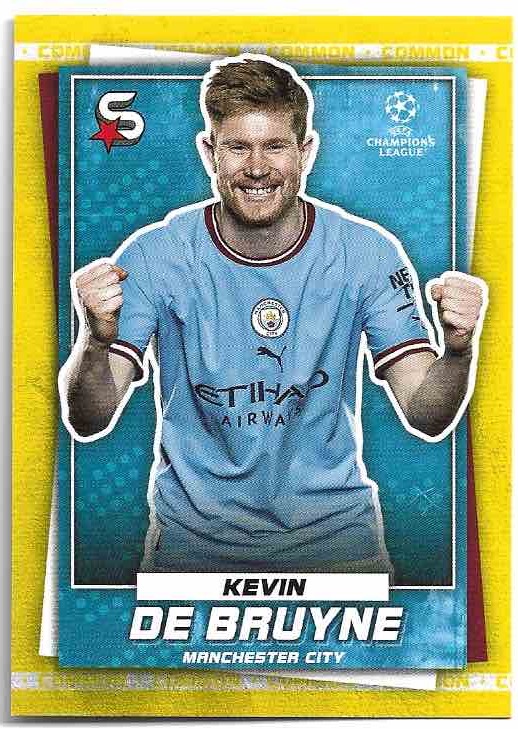 Common Yellow KEVIN DE BRUYNE 22-23 Topps UEFA Superstars