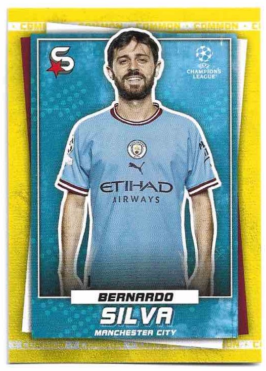 Common Yellow BERNARDO SILVA 22-23 Topps UEFA Superstars