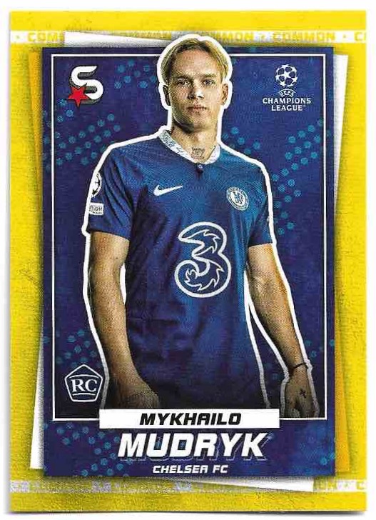 Common Yellow Rookie MYKHAYLO MUDRYK 22-23 Topps UEFA Superstars