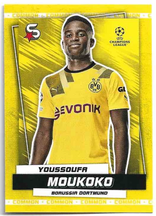 Common Yellow YOUSSOUFA MOUKOKO 22-23 Topps UEFA Superstars