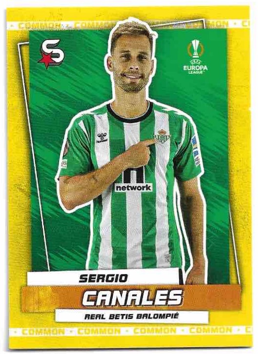 Common Yellow SERGIO CANALES 22-23 Topps UEFA Superstars