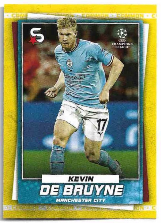 Variations Common Yellow KEVIN DE BRUYNE 22-23 Topps UEFA Superstars