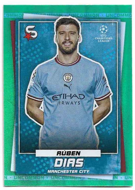 Uncommon Green RUBEN DIAS 22-23 Topps UEFA Superstars