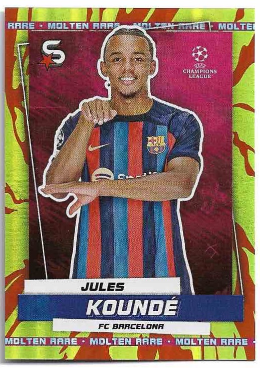 Molten Rare JULES KOUNDE 22-23 Topps UEFA Superstars