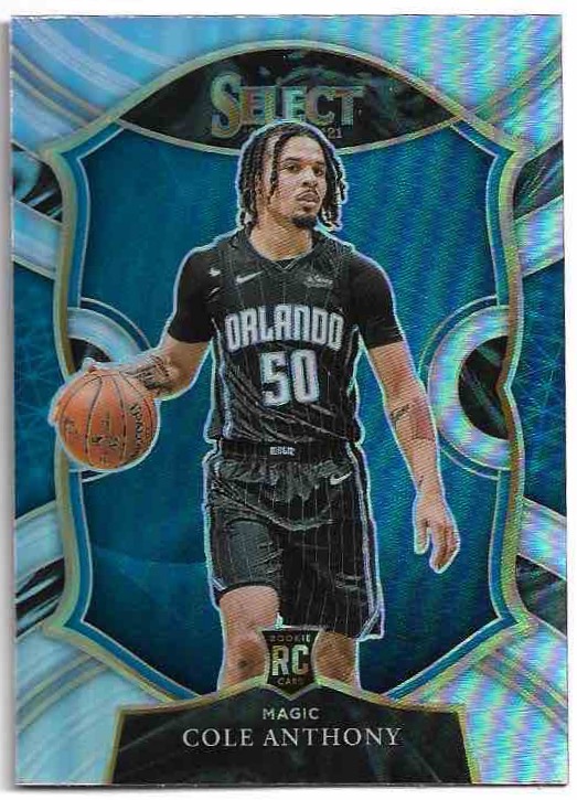 Rookie Silver Prizm Concourse COLE ANTHONY 20-21 Panini Select Basketball