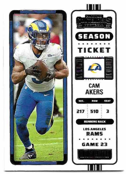 CAM AKERS 2022 Panini Contenders Football