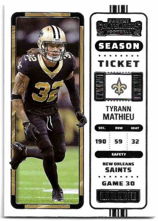 TYRANN MATHIEU 2022 Panini Contenders Football