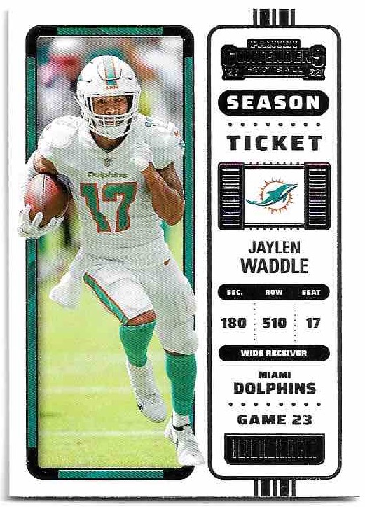 JAYLEN WADDLE 2022 Panini Contenders Football