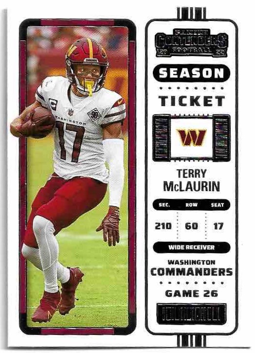 TERRY MCLAURIN 2022 Panini Contenders Football