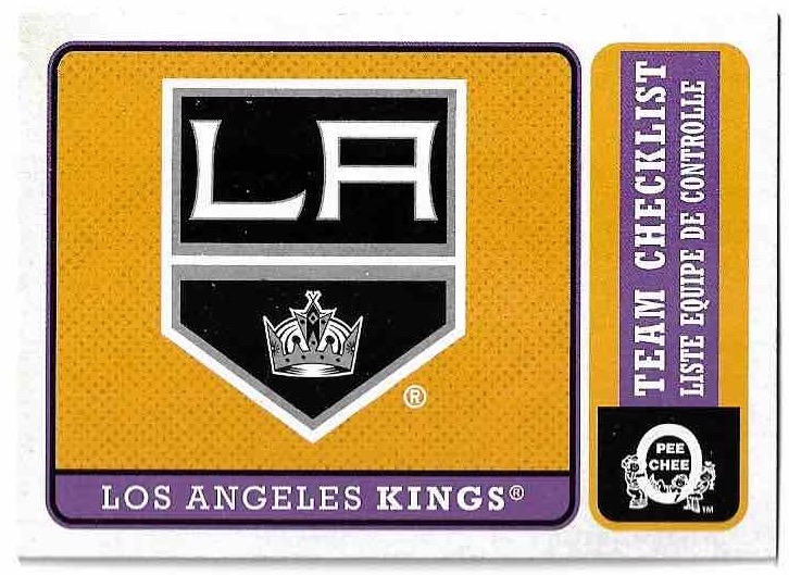 Retro Team Checklist/Logo LOS ANGELES KINGS 18-19 UD O-Pee-Chee OPC