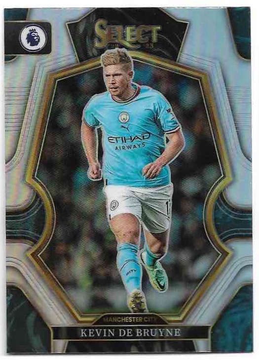 Silver Prizm Mezzanine KEVIN DE BRUYNE 22-23 Panini Select Premier League